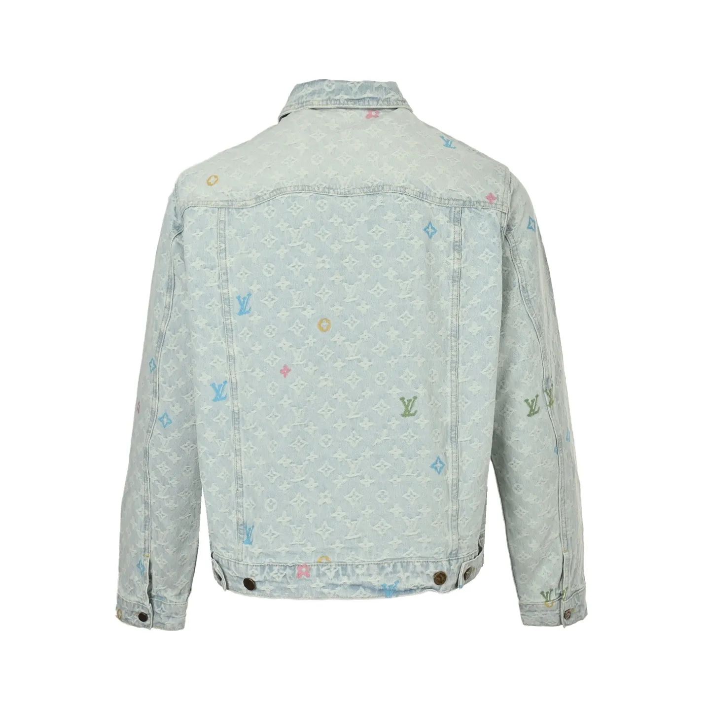 Louis Vuitton/Louis Vuitton Tyler joint old flower jacquard embroidered denim jacket